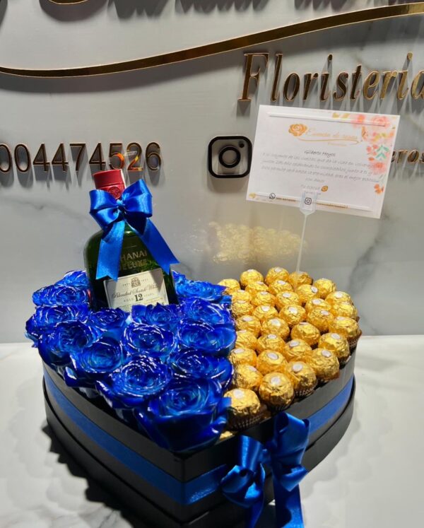 Corazón premium, Botells Buchanas y chocolates!