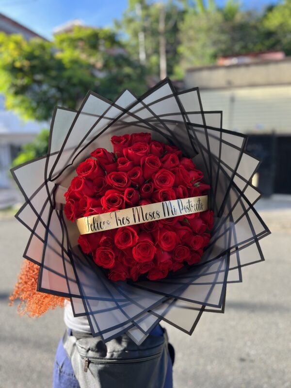 Boquet con listón personalizado😍❤️